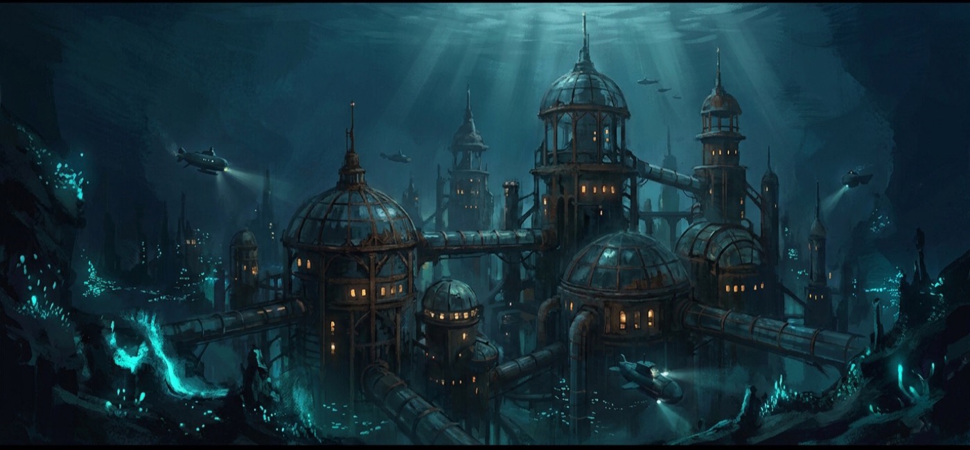 Une cité-refuge de l'humanité au fond de l'océan, univers de Polaris